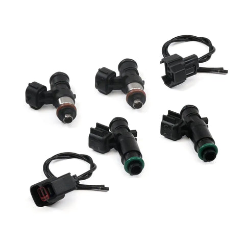 Deatschwerks Matched set of 4 fuel injectors, two 1000cc/min injectors and two 2200cc/min injectors (RX-7 93-02)