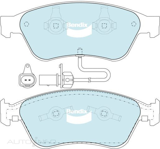 Bendix Brake Pads Euro Front Audi A6 A8 - DB2202EURO+