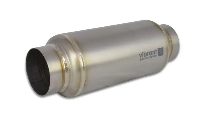 Vibrant Performance Titanium Resonator 3in. Inlet / 3in. Outlet x 12in. Long