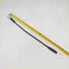 Black insulated 18 inch tailgate cable with silver metal ring terminals for Nissan Titan mounting hardware