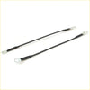 Black insulated 18 inch tailgate cables with clear plastic terminal connectors for nissan titan 2004-2015