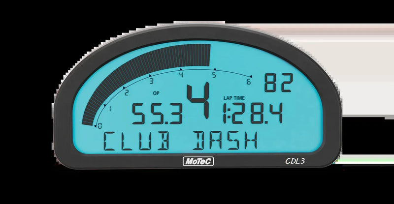 Motec CDL3 Club Dash Logger Backlit Non-Logging