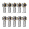 10x Zinc 6mm Female Spherical Plain Rose Joint Bearings to suit Left-Hand T — image 1