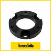 Black matte metal 18mm front coil strut spacer with four bolt holes for toyota hilux fj cruiser 120 hub adapter