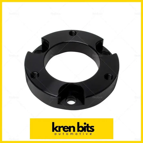 Black matte metal 18mm front coil strut spacer with four bolt holes for toyota hilux fj cruiser 120 hub adapter