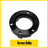 Black matte metal 18mm front coil strut spacer flange with four threaded holes by kren bits for toyota hilux fj cruiser