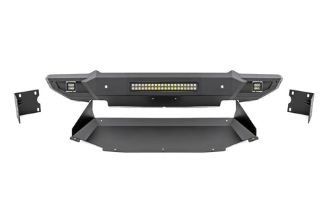 High Clearance Front Bumper LED Lights & Skid Plate Ram 1500 (19-24)