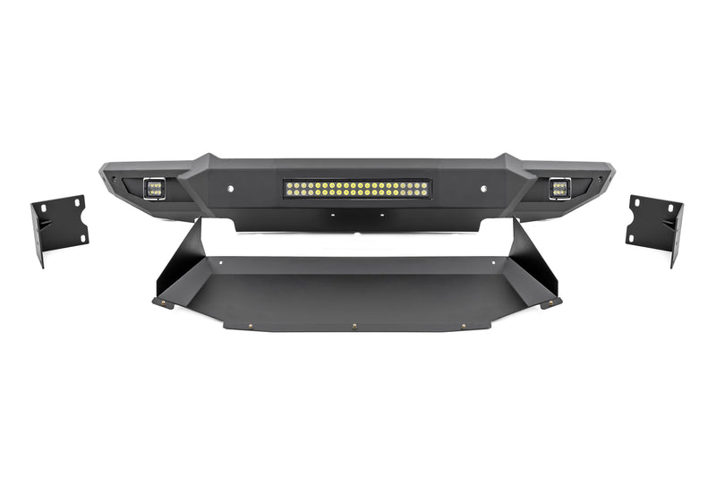 High Clearance Front Bumper LED Lights & Skid Plate Ram 1500 (19-24)