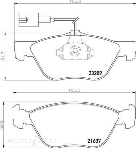 C-Plus Brake Pads Front Fiat Alfa Lac - MDB2068