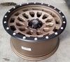 Rough Country 87 Series Wheel Simulated Beadlock Bronze/Black