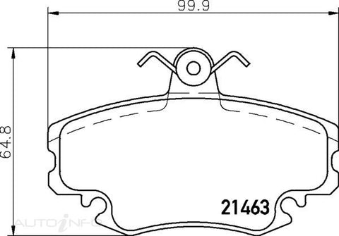 C-Plus Brake Pads Front Renault Peugeot - MDB1628