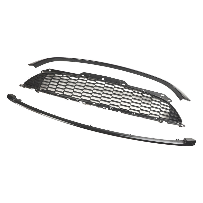 MINI R56 Cooper S JCW 07-13 3PCS Gloss Black Front Grille