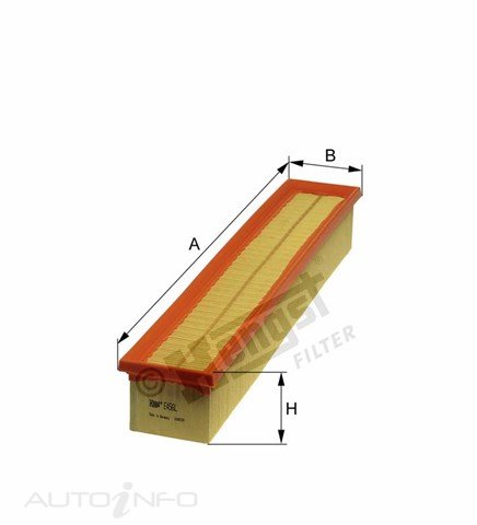 Hengst Air Filter CA9544 Mercedes-Benz C200-230 00-On - E456L