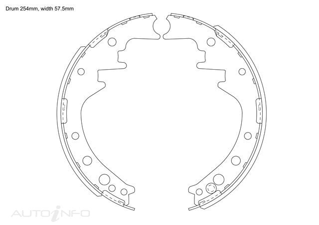 BNT Brake Shoes Rear Toyota Hiace Hilux Didr - K260