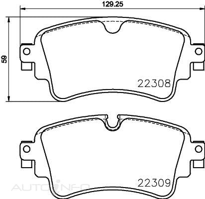 Brembo Brake Pads Fr/rr Audi 1KF - P85154N