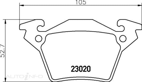 C-Plus Brake Pads Rear Mercedes-Benz Vito 99-On - MDB2002