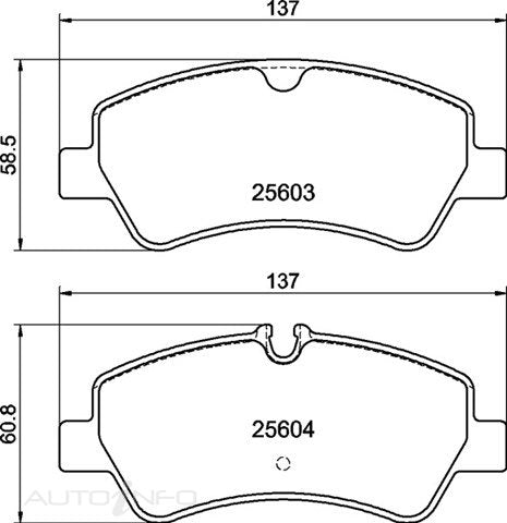 C-Plus Brake Pads Rear Ford Transmission 12-On - MDB3370