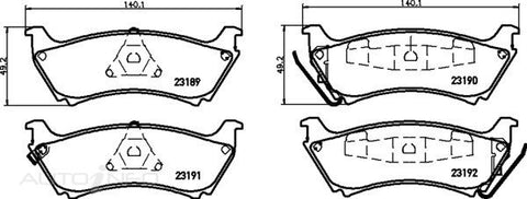 C-Plus Brake Pads Rear Mercedes-Benz ML Class W1 - MDB1937