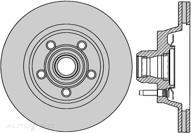 Protex Disc Rotor Front Ford Falcon - DR134