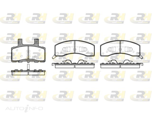 Brakeco Brake Pads Front Chevrolet C20 C30 - SS7260-RH