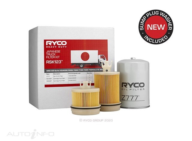 Ryco Filter Service Kit Hino - RSK123