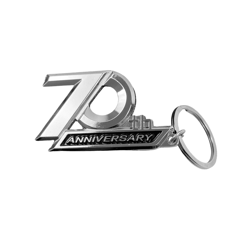 70th Anniversary Metal Key Ring