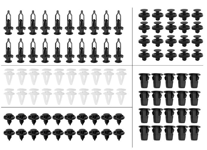 100PCS Panel Clip Lock Nut Splash Guard Push Rivet to suit Toyota Lexus — image 1