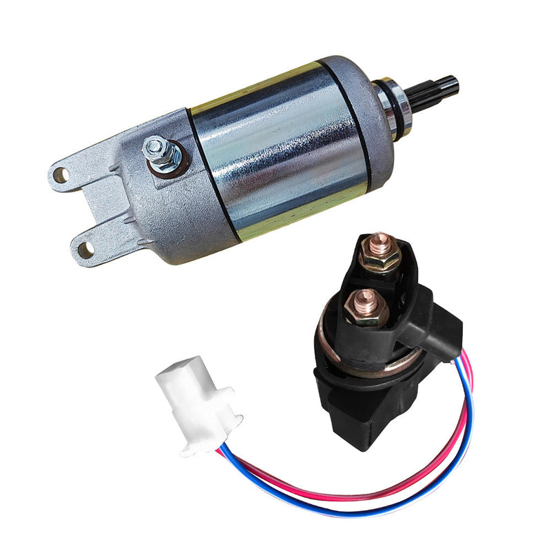 Starter Motor w Relay Solenoid to suit Honda ATC200E Big Red 246cc — image 1