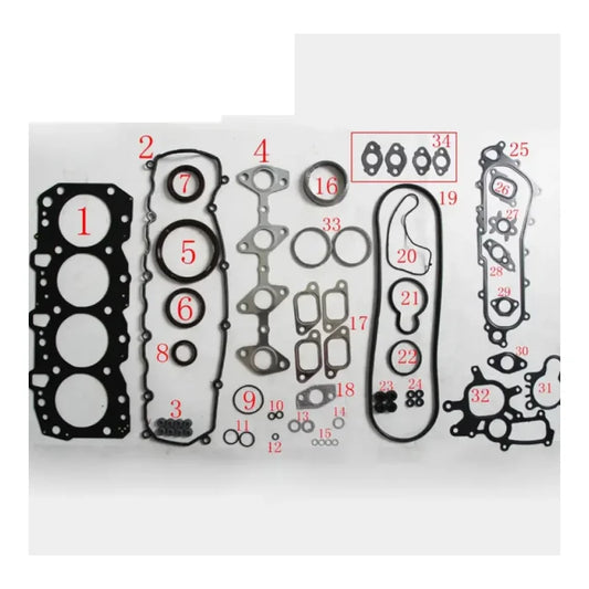 1KZ 1KZTE 1KZ-TE TOYOTA L CRUISER HILUX 4RUNNER Enging Kits Set Engine Gasket 04111-67020 51010600 Kren Bits