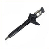 Black diesel fuel injector with silver metallic nozzle and black plastic fittings for nissan navara d22 25l back side
