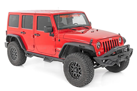 High Clearance LED Flat Fender Flare Kit UV Treated Jeep Wrangler JK (07-18)