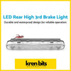 Silver led rear high 3rd brake light with clear lens and waterproof design suitable for toyota hilux vigo
