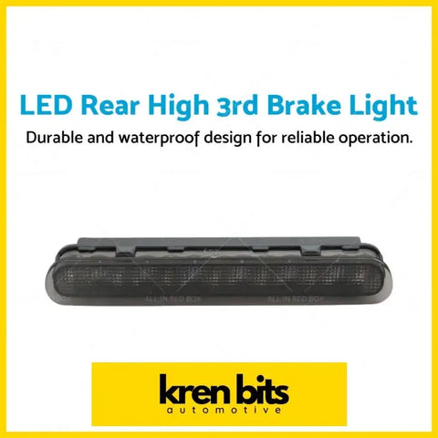 Black led rear high 3rd brake light with waterproof durable design shown from the backside for toyota hilux vigo sr5