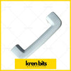 Silver metallic roof pull grab handle with sleek modern design and smooth curved edges for ford ranger t6 t7 mazda bt50