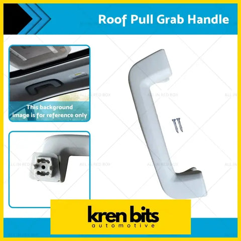 White plastic roof pull grab handle with sleek curved design for easy access fits ford ranger t6 t7 mazda bt50