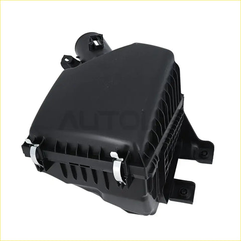Black plastic 2.4l air cleaner box filter housing with ribbed sides and silver clamps for 2024 2025 toyota tacoma