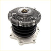 Silver aluminum 2.7l water pump with black rubber seals and brass center for nissan datsun d21 pathfinder terramax 1988-1994