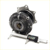 Silver metallic 2.7L radiator style water pump with ribbed cooling core and mounting flanges for Nissan Datsun D21 Pathfinder Terramax 1988-1994