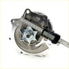 Silver metallic 2.7L water pump with star-shaped impeller and cooling fins for Nissan Datsun D21 Pathfinder 1988-1994