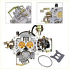 Silver and gold 2 barrel carburetor with brass dual-choke parts for ford 400 302 351 cu jeep engine