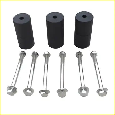 2 inch black rubber body lift kit bushings with silver metal bolts fit for holden rodeo 4wd 1988 to 2002 4x4 cab