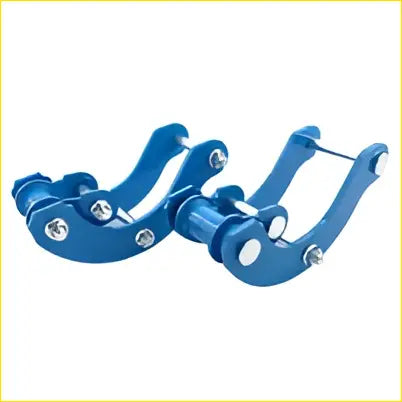 Blue aluminum alloy 2 inch lift rear spring extend g shackle for Isuzu Holden Colorado Dmax with sleek polished finish