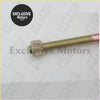 Gold-colored threaded bolt with hex head and copper tip for 2 inch rear suspension block lift kit for nissan navara d40
