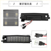 Black plastic led light bar with small white leds for 2 x auto led license plate lights for toyota rav4 2006-2011