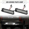 Black led license plate lights with sleek rectangular design and multiple white leds for toyota rav4 2006-2011