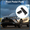 Black rubber foot pedal covers with textured ribbed grip for automatic accelerator pedals for toyota harrier 2022