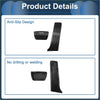 Black plastic automatic foot accelerator pedal covers with textured anti-slip grooves for toyota harrier 2022