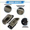 Beige and black reinforced abs car door handle assemblies with improved touch texture for toyota avalon 2000-2007