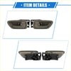 Pair of gray plastic automotive interior door handles with black brackets for 2000-2007 toyota avalon shown from back side