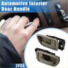 Beige plastic automotive interior door handle with black bracket for toyota avalon 2000-2007 shown from back side